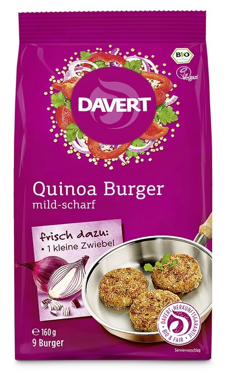 Premix burgeri vegetali quinoa eco 160g - DAVERT