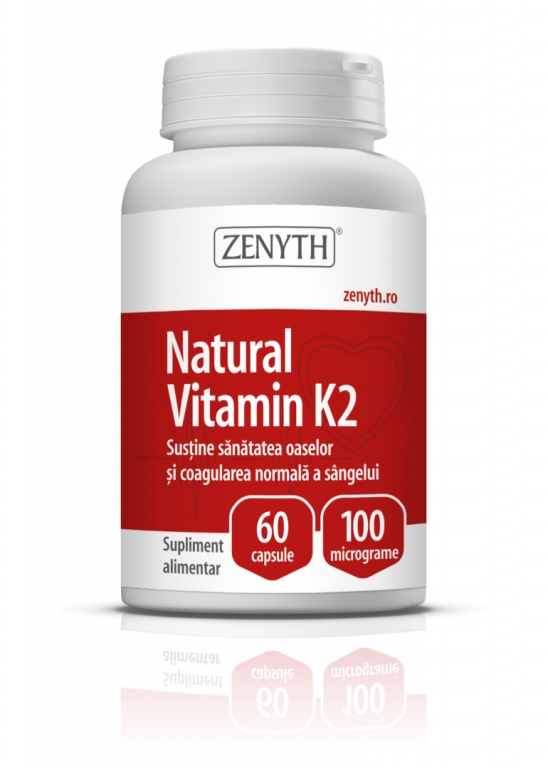 Vitamina K2 naturala 100mcg 60cps - ZENYTH