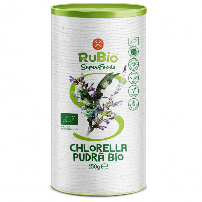 Pulbere chlorella bio 150g - RUBIO