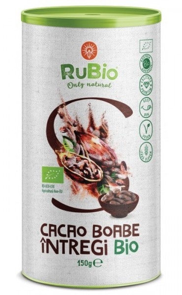 Cacao boabe intregi bio 150g - RUBIO