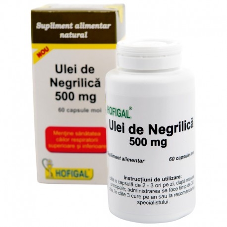 Ulei negrilica 500mg 60cps - HOFIGAL