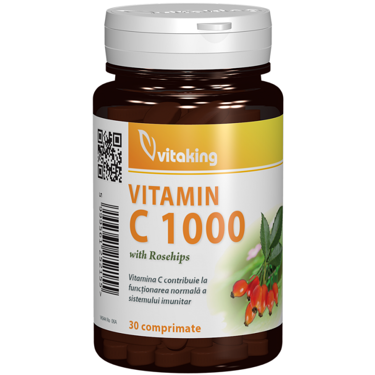 Vitamina C 1000mg macese 30cp - VITAKING