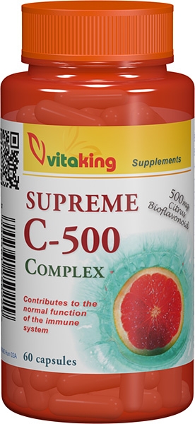 Vitamina C500 supreme bioflavonoid 500mg 60cps - VITAKING