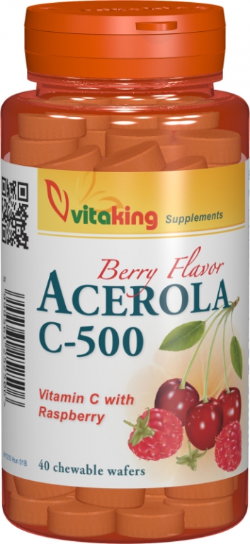 Vitamina C 500mg acerola masticabila 40cp - VITAKING