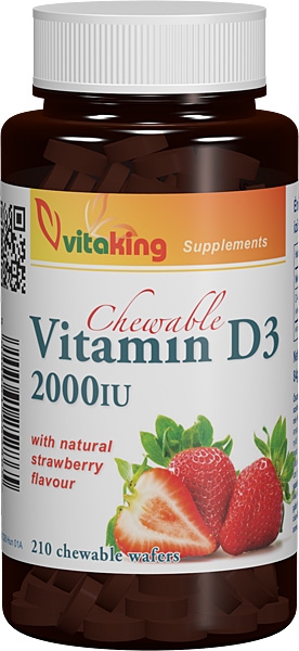 Vitamina D 2000ui masticabila 210cp - VITAKING