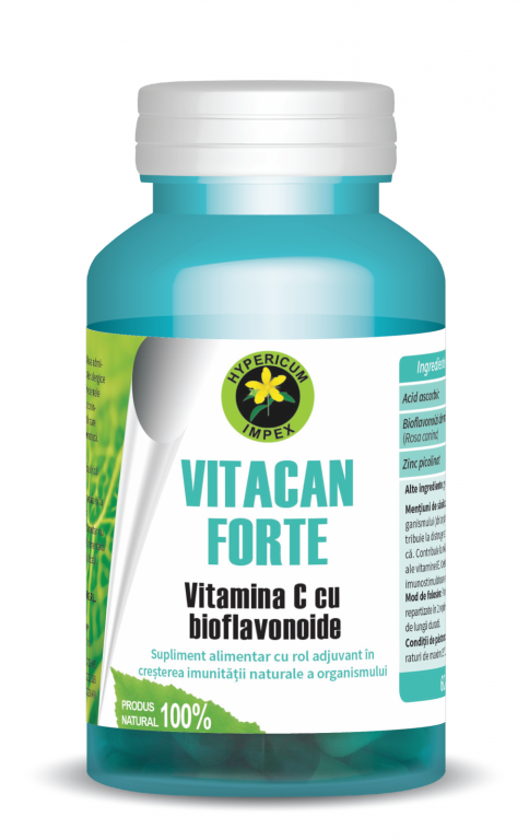 Vitacan forte [vitamina C naturala] 60cps - HYPERICUM PLANT