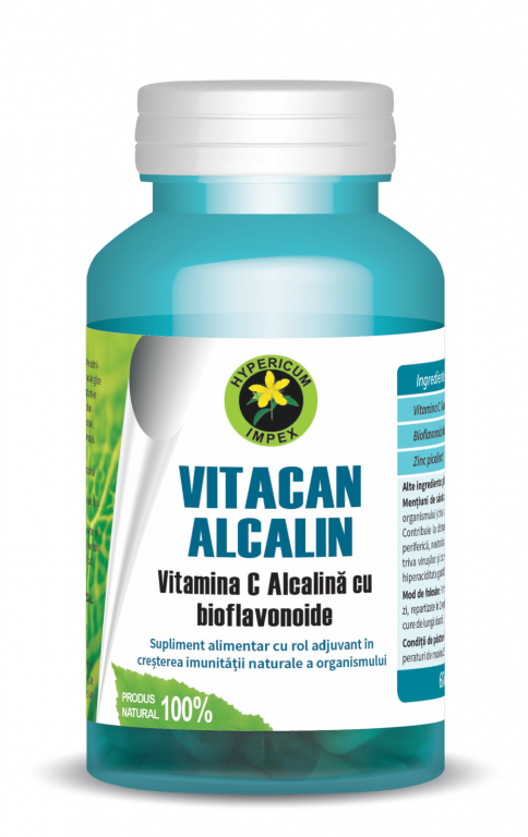 Vitacan alcalin [vitamina C naturala] 60cps - HYPERICUM PLANT