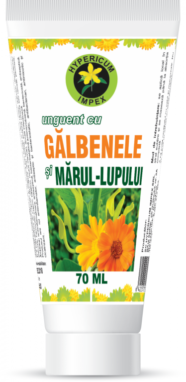 Unguent galbenele marul lupului 70ml - HYPERICUM PLANT