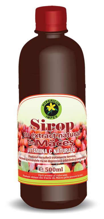 Sirop maces cu zahar invertit 500ml - HYPERICUM PLANT