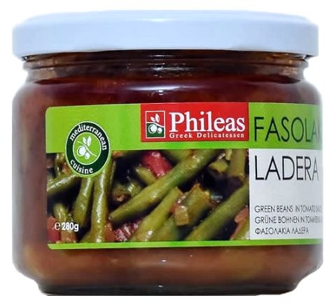 Conserva fasole verde pastai sos tomat 280g - PHILEAS GREEK