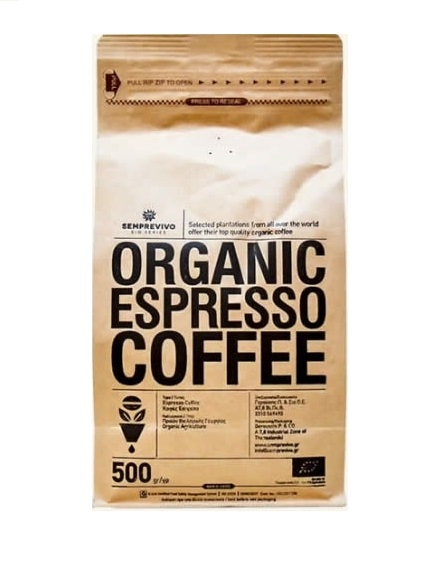 Cafea boabe espresso eco 500g - GEROUSSIS P&CO