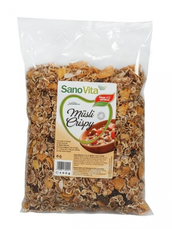 Musli crispy 400g - SANOVITA