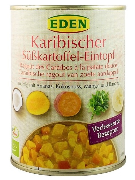 Ghiveci caraibian cartofi dulci eco 560g - EDEN