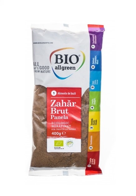 Zahar brut trestie nerafinat Panela bio 400g - BIO ALL GREEN