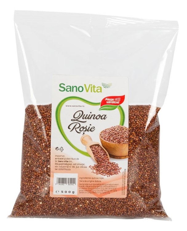 Quinoa rosie boabe 500g - SANOVITA