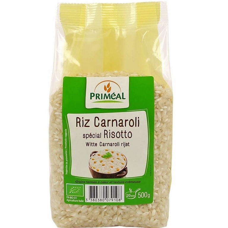 Orez bob lung alb carnaroli pt risotto eco 500g - PRIMEAL