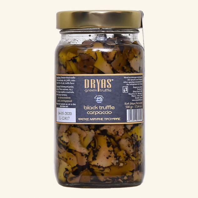 Conserva trufe negre feliate 500g - DRYAS GREEK TRUFFLE