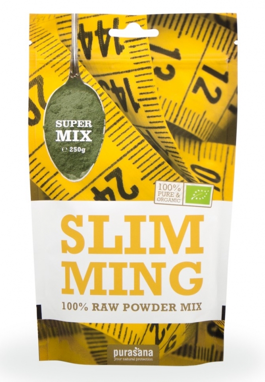 Pulbere mix raw vegan Slim Ming eco 250g - PURASANA