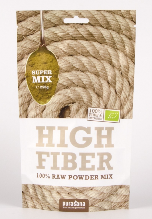 Pulbere mix raw vegan High Fiber eco 250g - PURASANA