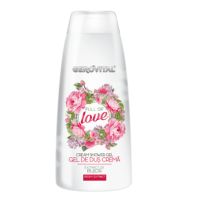 Gel dus crema bujor Full of Love 400ml - GEROVITAL