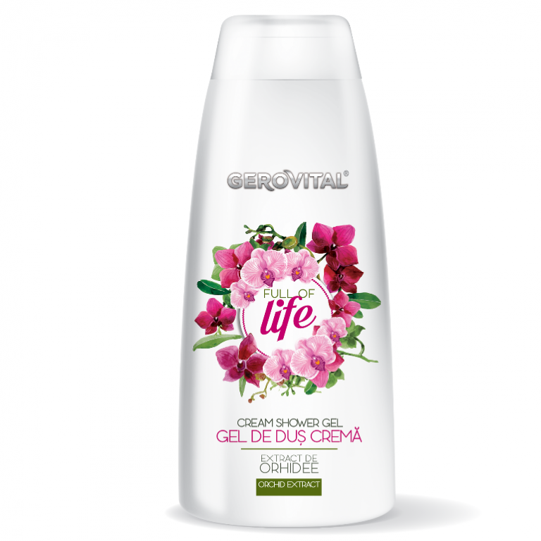 Gel dus crema orhidee Full of Life 250ml - GEROVITAL