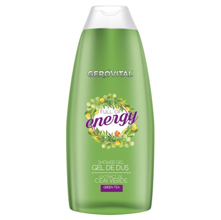 Gel dus ceai verde Full of Energy 250ml - GEROVITAL