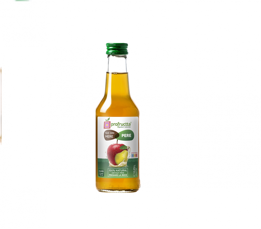 Suc mere pere natural 250ml - PROFRUCTTA