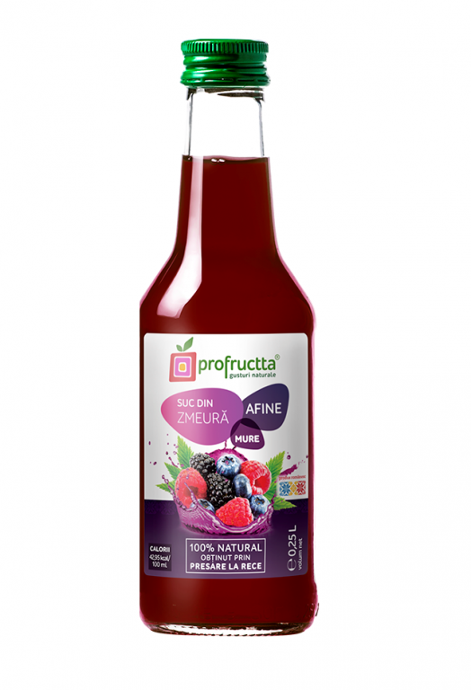 Suc mix fructe padure natural 250ml - PROFRUCTTA