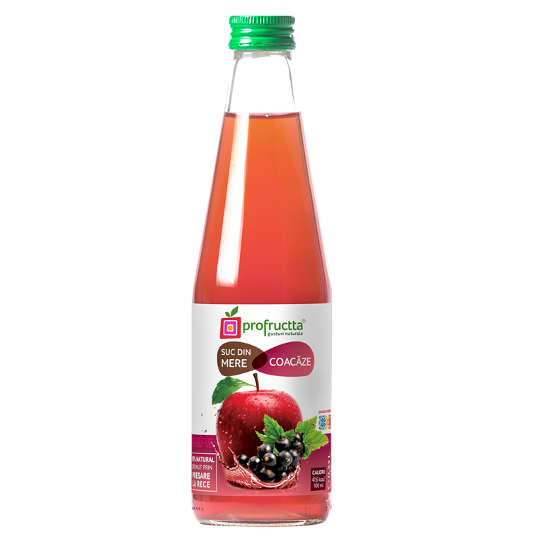 Suc mere coacaze natural 330ml - PROFRUCTTA