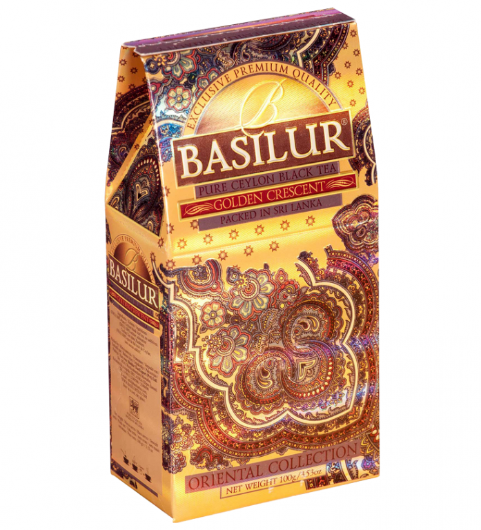 Ceai negru ceylon Oriental golden crescent refill 100g - BASILUR