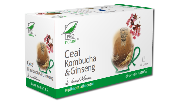 Ceai kombucha ginseng 20dz - MEDICA