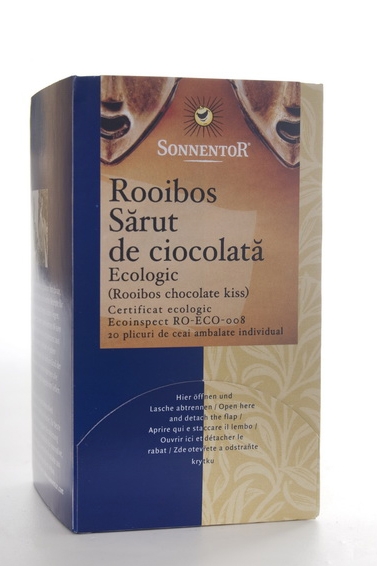 Ceai rooibos sarut ciocolata eco 20dz - SONNENTOR