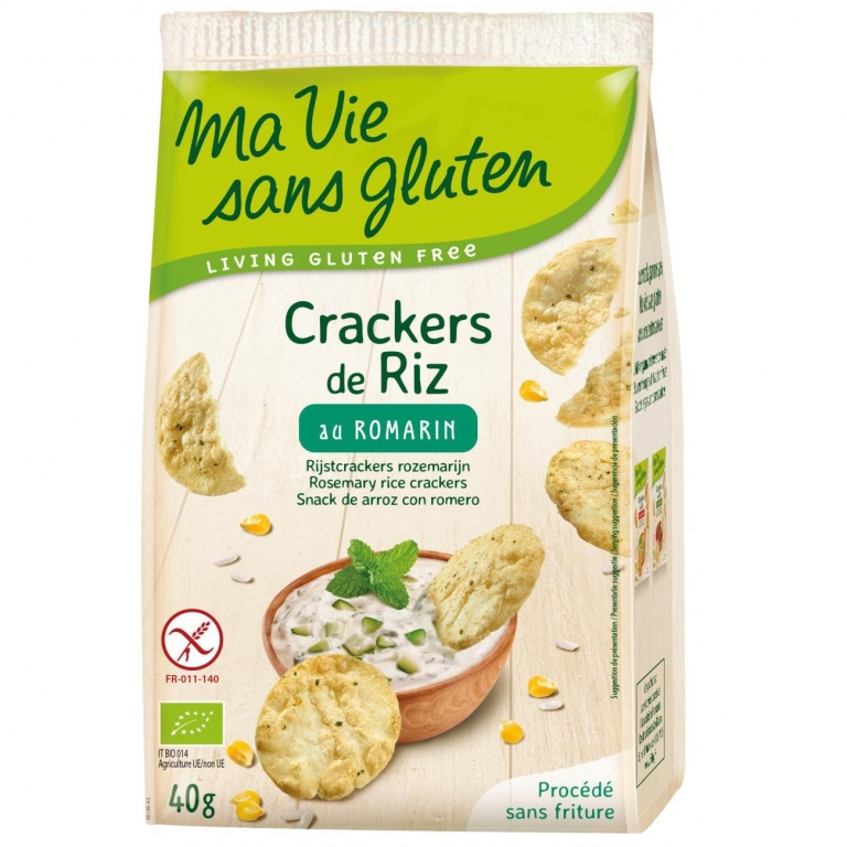 Crackers orez rozmarin eco 40g - MA VIE SANS GLUTEN