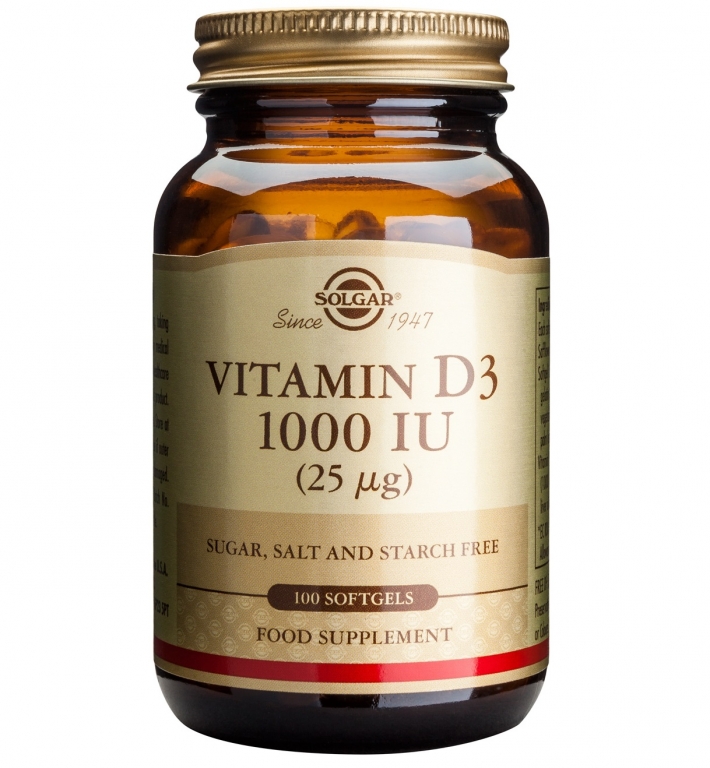 Vitamina D3 1000ui 100cps - SOLGAR