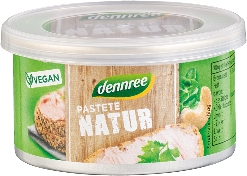 Pate vegetal natur eco 125g - DENNREE