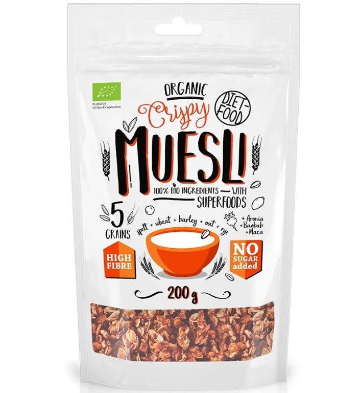 Musli crocant superfoods bio 200g - DIET FOOD