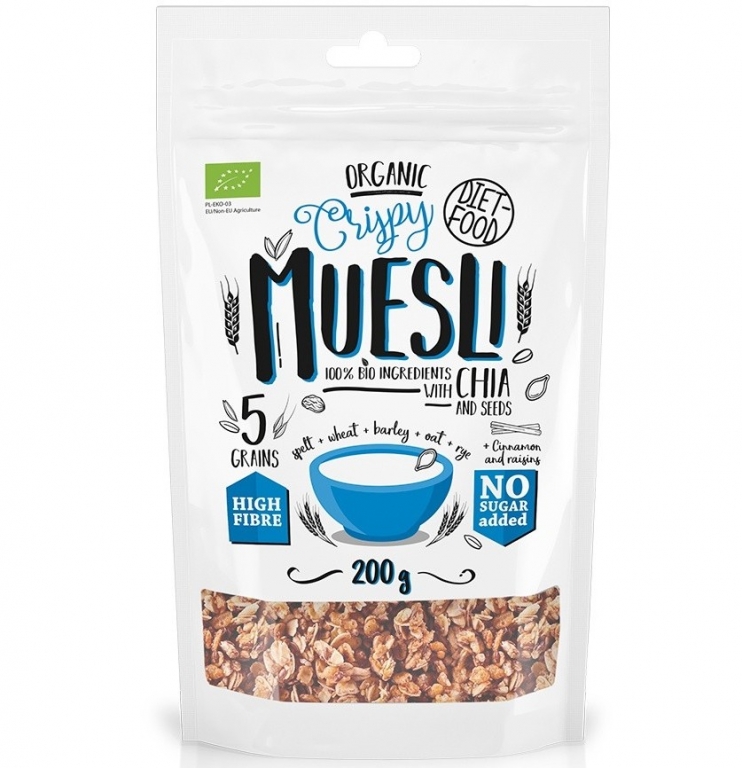 Musli crocant chia bio 200g - DIET FOOD