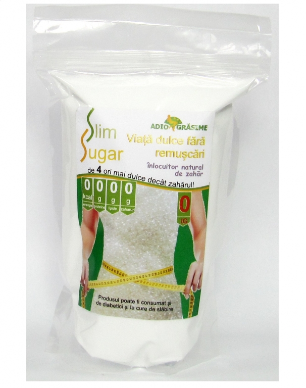 SlimSugar indulcitor natural cristalizat 500g - ADIO GRASIME