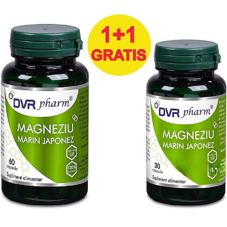 Pachet Magneziu marin japonez 60+30cps - DVR PHARM