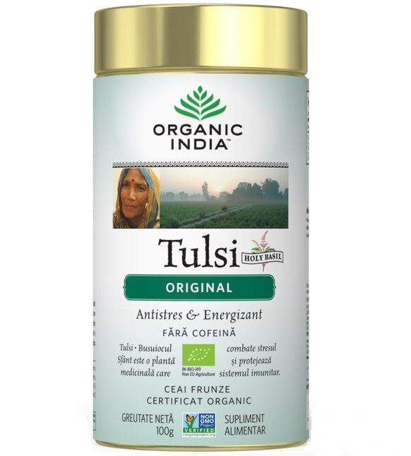 Ceai tulsi original 100g - ORGANIC INDIA