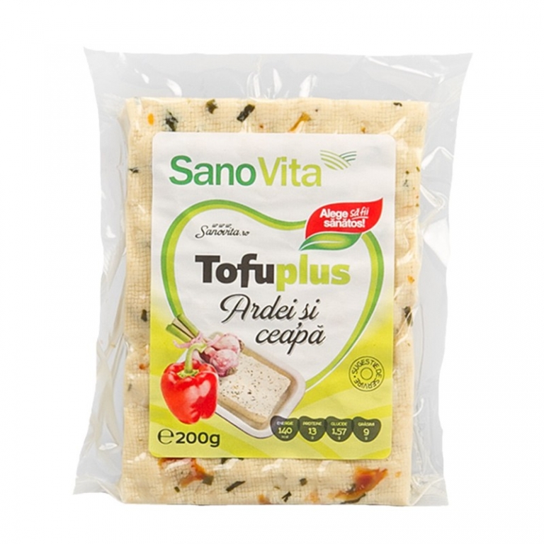 Tofu plus ardei ceapa 200g - SANOVITA