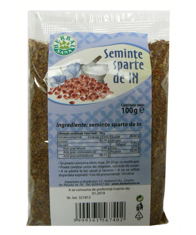 Seminte in maro sparte 100g - HERBAL SANA