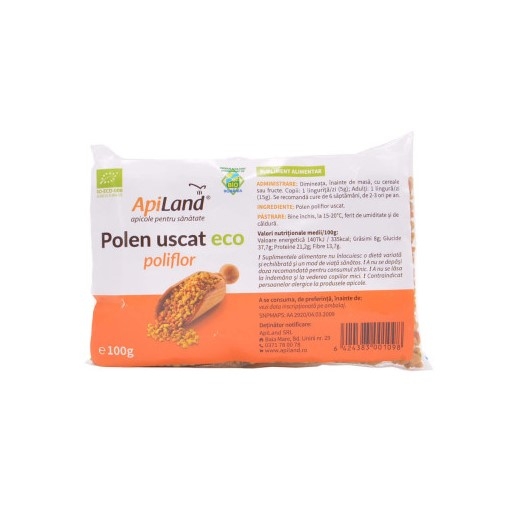 Polen uscat granule eco 130g - APILAND