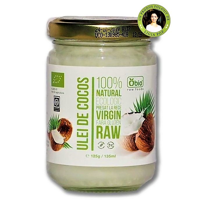 Ulei Cocos Virgin Raw Eco 100ml - Obio