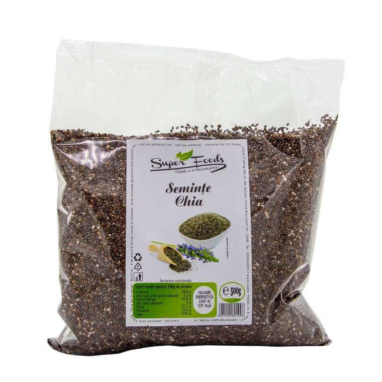 Seminte chia 500g - SUPERFOODS