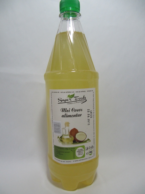 Ulei cocos alimentar 1L - SUPERFOODS