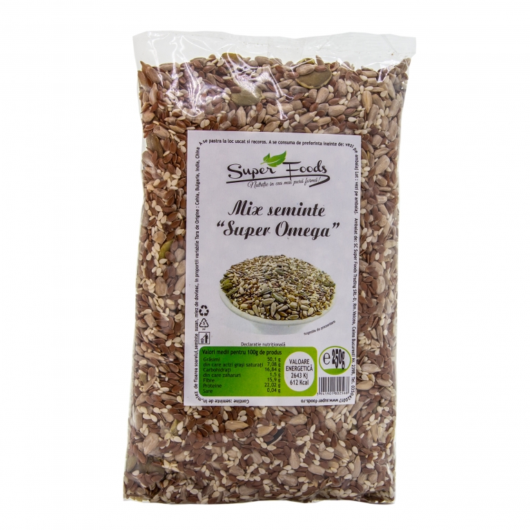 Mix seminte Super Omega 250g - SUPERFOODS