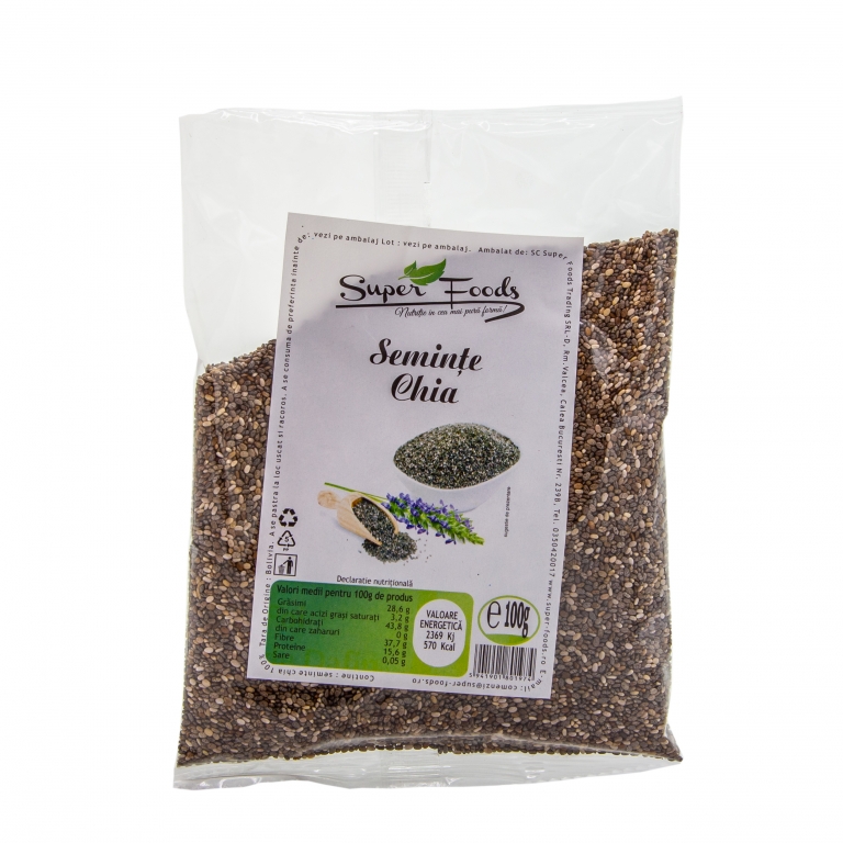 Seminte chia 100g - SUPERFOODS