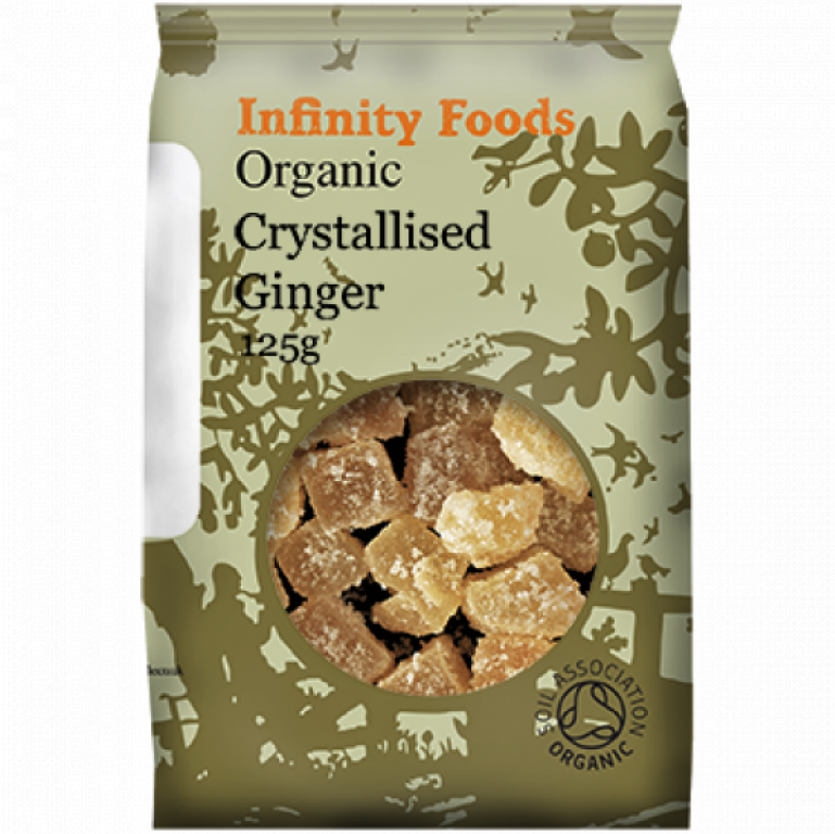 Ghimbir confiat bucati organic 125g - INFINITY FOODS