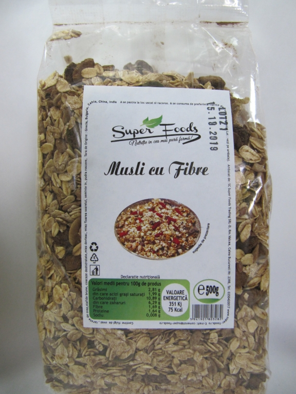 Musli fibre 500g - SUPERFOODS